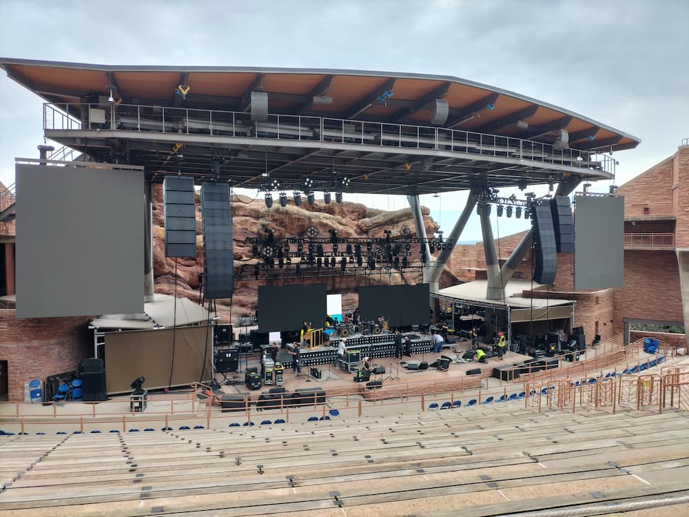 Nigel on stage performing